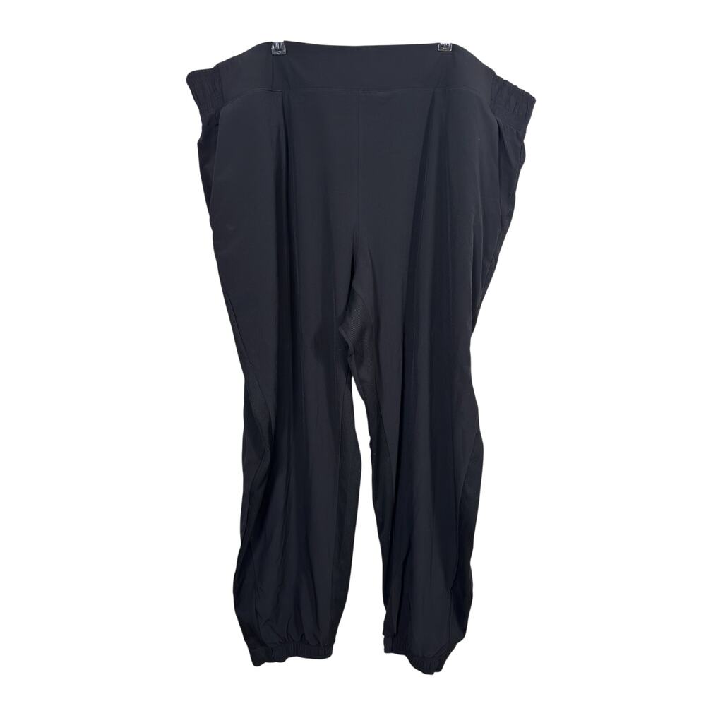 Athleta Jogger Pants Womens 3X Plus Black Brooklyn Lined UPF 50 Polyester Blend